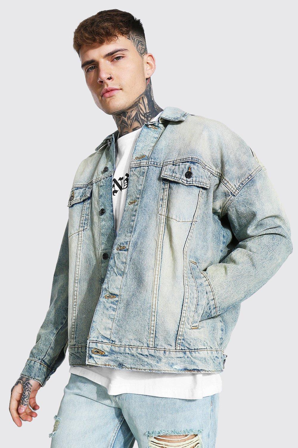 Oversized Denim Jacket boohooMAN